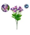 GloboStar® 09088 Τεχνητό Φυτό Διακοσμητικό Μπουκέτο Garden Cosmos Μωβ - Ροζ M20cm x Υ35cm Π20cm με 7 Κλαδάκια